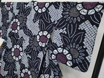 平和屋着物∴極上 夏物 浴衣 有松鳴海絞り 舞花文 綿 逸品 CYAA3646s5