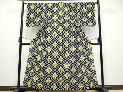 平和屋着物∴極上 夏物 浴衣 有松鳴海絞り 松皮菱 綿 逸品 CYAA3654s5