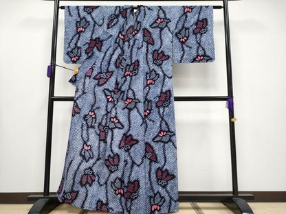 平和屋着物∴極上 夏物 浴衣 有松鳴海絞り 桐 綿 逸品 未使用 CYAA3661s5