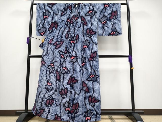 平和屋着物∴極上 夏物 浴衣 有松鳴海絞り 桐 綿 逸品 未使用 CYAA3661s5