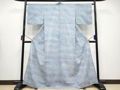 平和屋着物■極上　夏物　浴衣　有松鳴海絞り　霞文　綿　逸品　CYAA3663s5