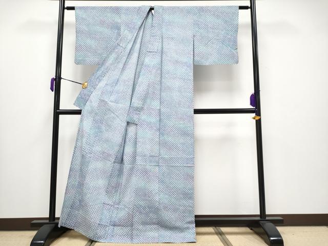 平和屋着物■極上　夏物　浴衣　有松鳴海絞り　霞文　綿　逸品　CYAA3663s5