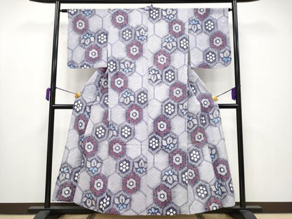 平和屋着物∴極上 夏物 浴衣 有松鳴海絞り 亀甲花文 綿 逸品 CYAA3667s5