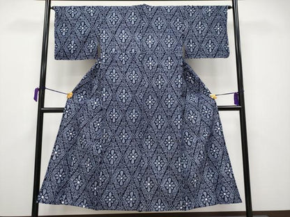 平和屋着物∴極上 夏物 浴衣 有松鳴海絞り 花菱文 綿 逸品 CYAA3671s5