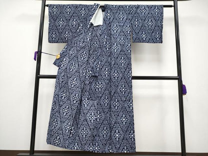 平和屋着物∴極上 夏物 浴衣 有松鳴海絞り 花菱文 綿 逸品 CYAA3671s5