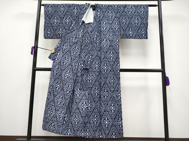 平和屋着物∴極上 夏物 浴衣 有松鳴海絞り 花菱文 綿 逸品 CYAA3671s5