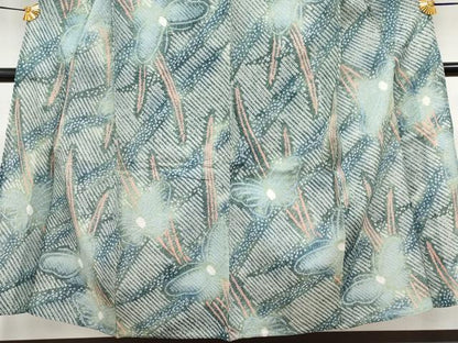 平和屋着物∴極上 夏物 浴衣 有松鳴海絞り 舞蝶文 綿 逸品 CYAA3673s5