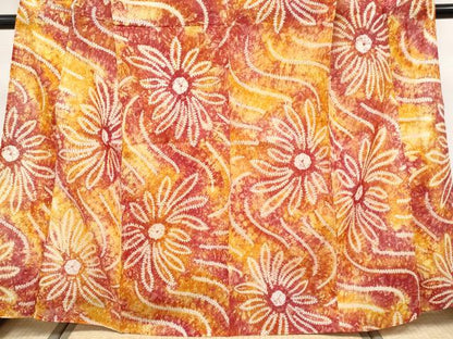 平和屋着物∴極上 夏物 浴衣 有松鳴海絞り 舞花文 綿 逸品 未使用 CYAA3674s5