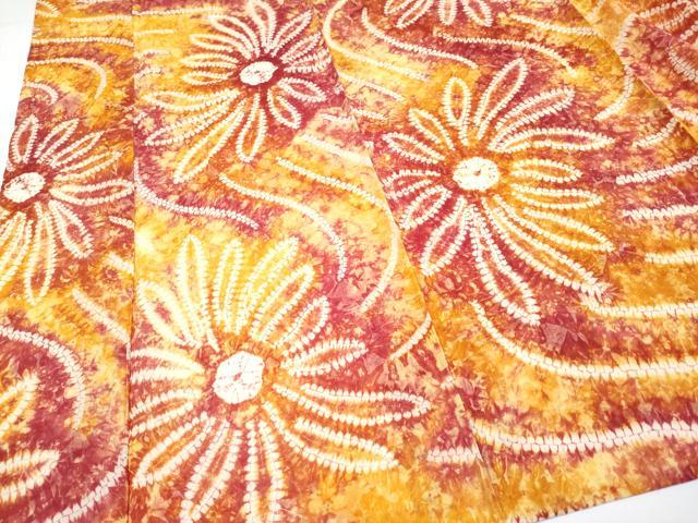 平和屋着物∴極上 夏物 浴衣 有松鳴海絞り 舞花文 綿 逸品 未使用 CYAA3674s5