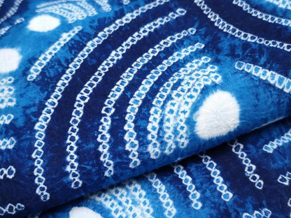 平和屋着物∴極上 夏物 浴衣 有松鳴海絞り 抽象文 綿 逸品 CYAA3680s5