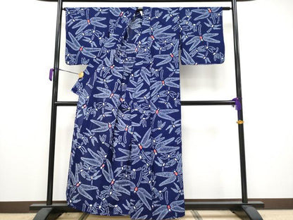 平和屋着物∴極上 夏物 浴衣 有松鳴海絞り トンボ 綿 逸品 CYAA3681s5