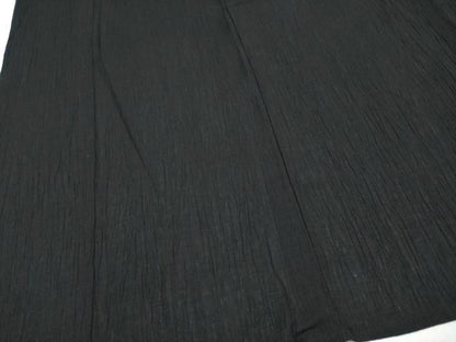 平和屋着物＊極上 夏物 色無地 黒地 やまと誂製 綿×麻 逸品 CYAA3687s5