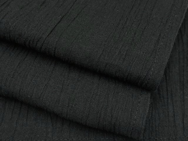 平和屋着物＊極上 夏物 色無地 黒地 やまと誂製 綿×麻 逸品 CYAA3687s5