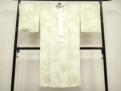 平和屋着物●上質な長襦袢 無双仕立て 雪輪枝花地紋 暈し染め 逸品 未使用 CYAA3696s5