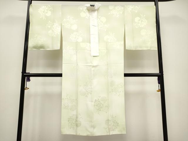 平和屋着物●上質な長襦袢 無双仕立て 雪輪枝花地紋 暈し染め 逸品 未使用 CYAA3696s5
