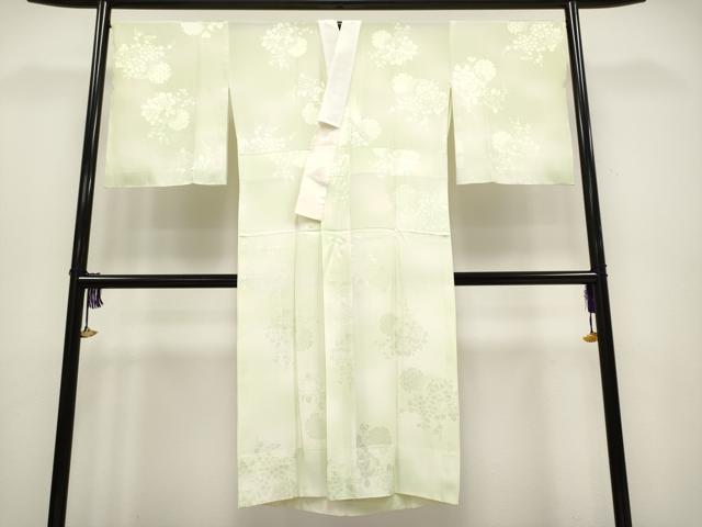平和屋着物●上質な長襦袢 無双仕立て 雪輪枝花地紋 暈し染め 逸品 未使用 CYAA3696s5