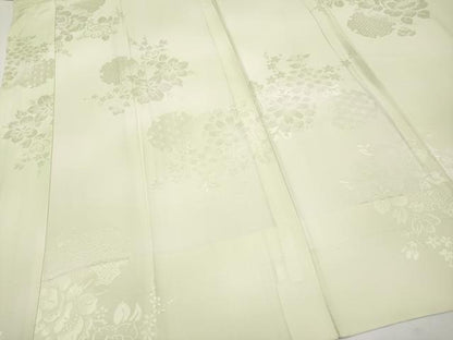 平和屋着物●上質な長襦袢 無双仕立て 雪輪枝花地紋 暈し染め 逸品 未使用 CYAA3696s5