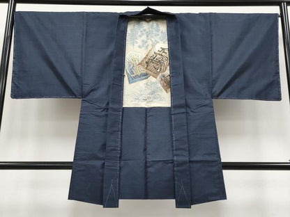 平和屋着物●極上 男性 本場大島紬 アンサンブル 吉祥文 証紙付き 逸品 未使用 CYAA3707s5