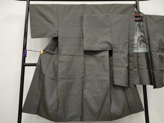 平和屋着物●極上 男性 紬 アンサンブル 120亀甲 総詰め 逸品 CYAA3709s5
