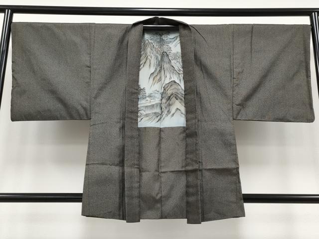 平和屋着物●極上 男性 紬 アンサンブル 120亀甲 総詰め 逸品 CYAA3709s5