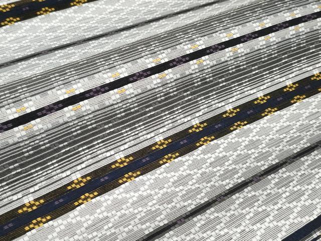 平和屋着物●極上 全通柄袋帯 花織 横段文 逸品 CYAA3724s5