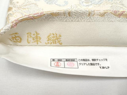 平和屋着物●極上 西陣織 六通柄袋帯 花菱文 金銀糸 逸品 CYAA3730s5