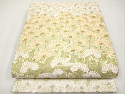 平和屋着物●極上 六通柄袋帯 唐織 唐錦 瑞翔菊文様 本金箔 逸品 CYAA3753s5