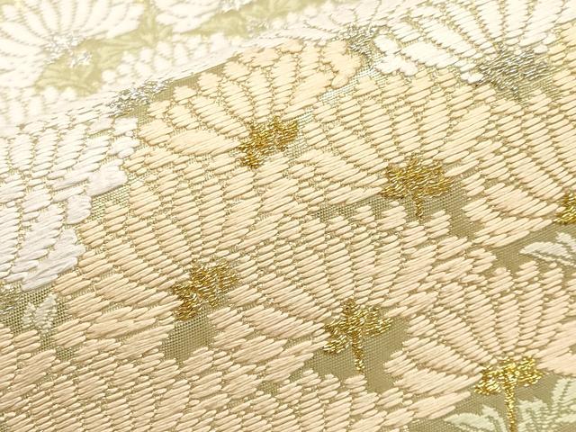 平和屋着物●極上 六通柄袋帯 唐織 唐錦 瑞翔菊文様 本金箔 逸品 CYAA3753s5