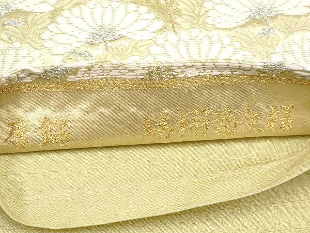 平和屋着物●極上 六通柄袋帯 唐織 唐錦 瑞翔菊文様 本金箔 逸品 CYAA3753s5