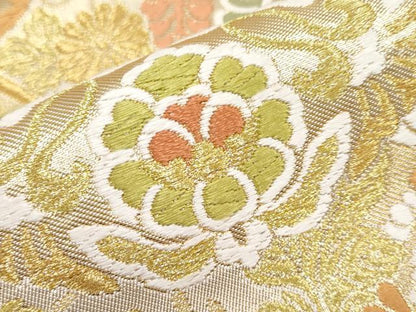 平和屋着物■極上　西陣　川島織物　六通柄　本袋帯　唐織　立涌正倉院花文　金糸　逸品　未使用　CYAA3763s5