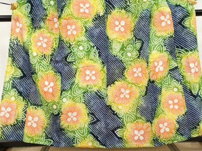 平和屋着物∴極上 夏物 浴衣 有松鳴海絞り 舞花文 綿 逸品 未使用 CYAA3791s5