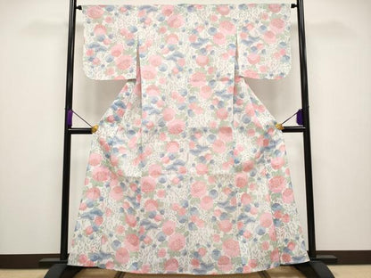 平和屋本店＊極上 夏物 本場小千谷ちぢみ 枝花文 麻 逸品 CYAA3796s5