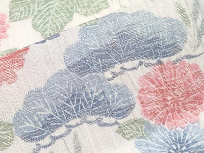 平和屋本店＊極上 夏物 本場小千谷ちぢみ 枝花文 麻 逸品 CYAA3796s5