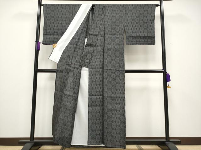 平和屋本店■極上　夏物　石川県指定無形文化財　能登上布　本麻手織上布　菊尽くし　逸品　未使用　CYAA3797s5