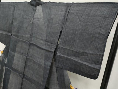 平和屋本店＊極上 夏物 重要無形文化財 本場宮古上布 縞 苧麻 逸品 CYAA3798s5