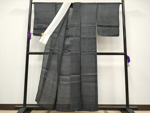 平和屋本店＊極上 夏物 重要無形文化財 本場宮古上布 縞 苧麻 逸品 CYAA3798s5