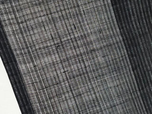 平和屋本店＊極上 夏物 重要無形文化財 本場宮古上布 縞 苧麻 逸品 CYAA3798s5