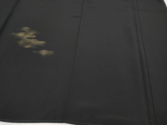 平和屋本店■極上　訪問着　手描き　雷神　黒地　金彩　逸品　CYAA3814s5