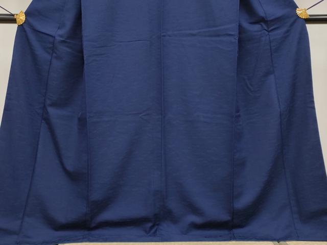 平和屋着物■極上　BANKANわものや　お召　桐竹鳳凰地紋　濃紺地　逸品　CYAA3836s5 平和屋着物○極上 BANKANわものや お召 桐竹鳳凰地紋 濃紺地