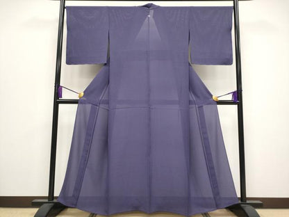 平和屋着物＊極上 夏物 色無地 絽 深紫色地 逸品 未使用 CYAA3846s5