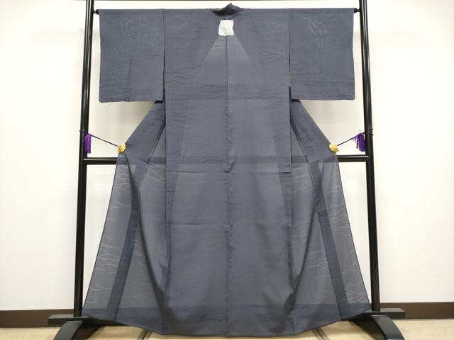 平和屋着物＊極上 夏物 色無地 芝草紋絽 褐色地 逸品 未使用 CYAA3851s5