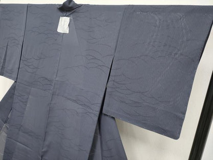 平和屋着物＊極上 夏物 色無地 芝草紋絽 褐色地 逸品 未使用 CYAA3851s5