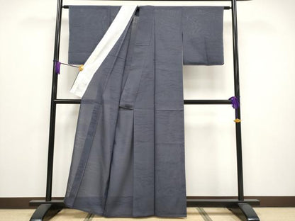 平和屋着物＊極上 夏物 色無地 芝草紋絽 褐色地 逸品 未使用 CYAA3851s5