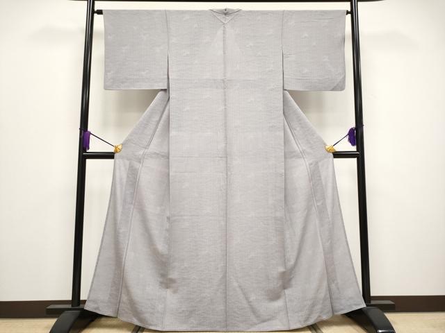 平和屋着物＊極上 夏物 小紋 霞紋絽 暈し染め 薄色地 逸品 CYAA3852s5