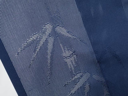 平和屋着物＊極上 夏物 色無地 笹竹紋紗 紺青色地 逸品 未使用 CYAA3853s5
