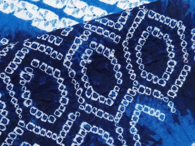 平和屋着物∴極上 夏物 浴衣 有松鳴海絞り 切嵌吉祥文 綿 逸品 CYAA3864s5