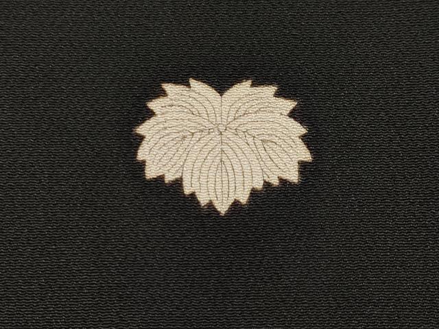 平和屋着物●極上 アンティーク 大正ロマン 中国三大刺繍 相良刺繍 振袖 手描き 鶴 松 暈し染め 黒地 金糸 逸品 CYAA3866s5