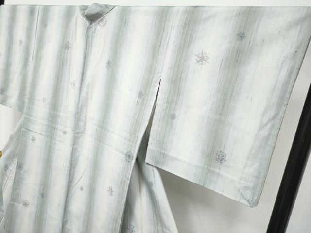 平和屋着物▽極上 紬 単衣 雪華文 逸品 CYAA3873s5