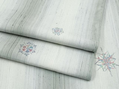 平和屋着物▽極上 紬 単衣 雪華文 逸品 CYAA3873s5
