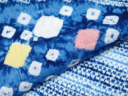 平和屋着物∴極上 夏物 浴衣 有松鳴海絞り 流水文 綿 逸品 CYAA3894s5